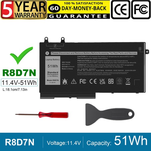 R8d7n laptop battery for - laptop, dell